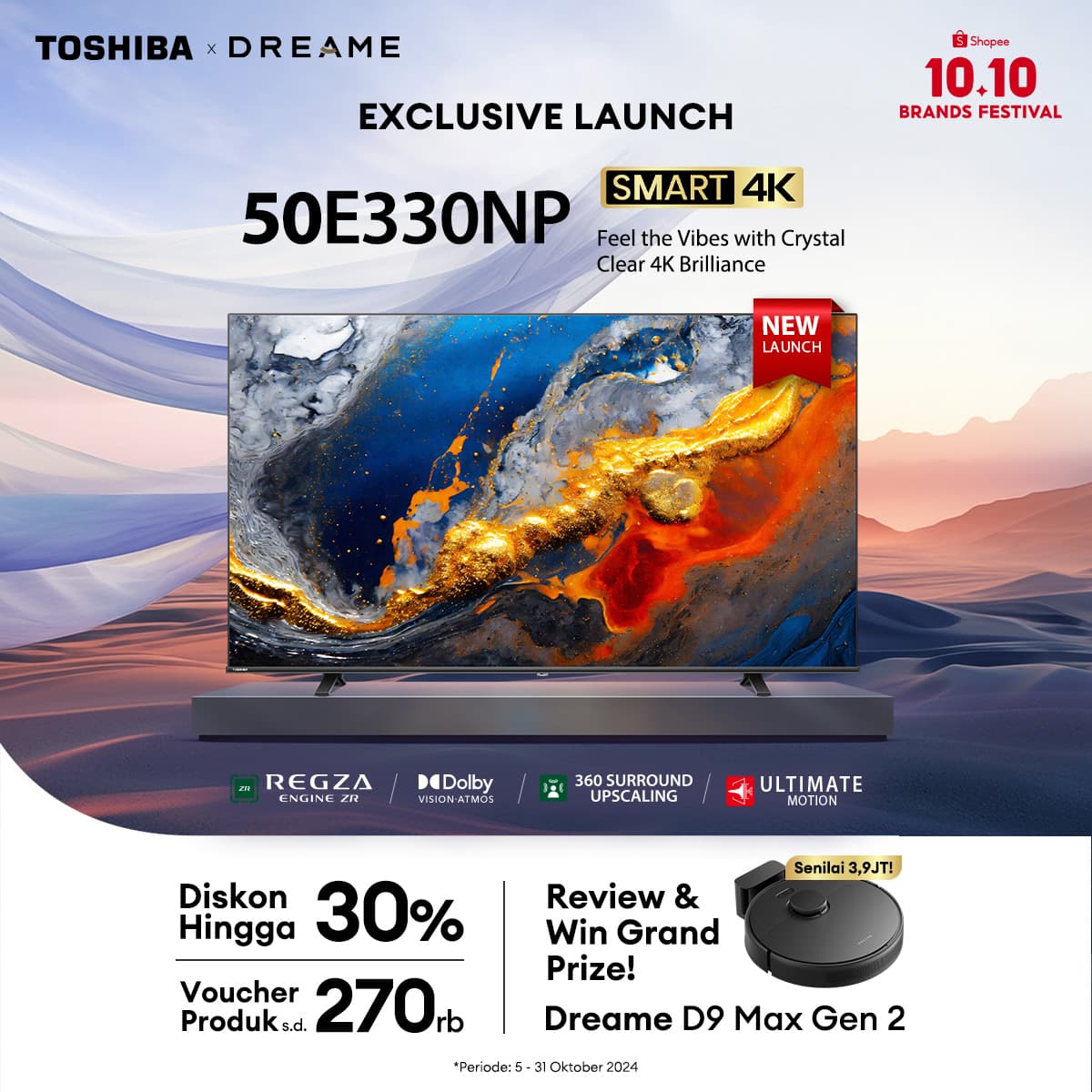 promo shopee,toshiba tv,smart tv,google tv