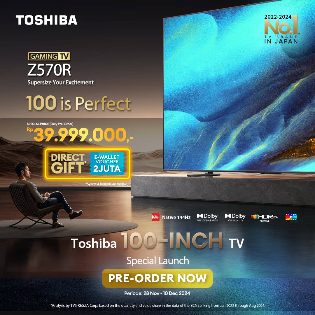 toshiba tv,smart tv toshiba,google tv,tv murah,tv 100 inch,4k tv,uhd tv,smart tv 98 inch